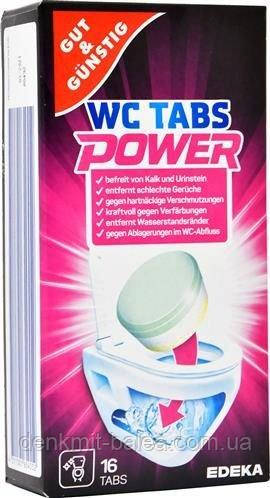 Таблетки для чищення унітазу Gut Gunstig WC tabs 16 шт