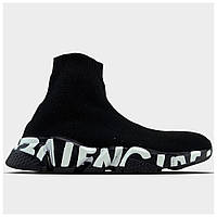 Кроссовки Balenciaga Speed Trainer Graffiti Black, кроссовки баленсиага спид тренер, носки баленсияга