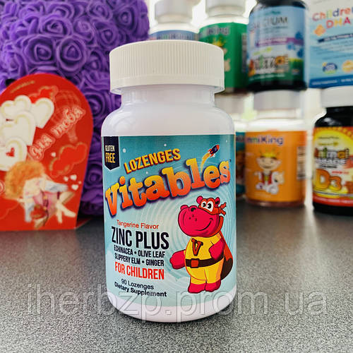 Купить Vitables, Zinc Plus, добавка с цинком для детей, мандариновый ...