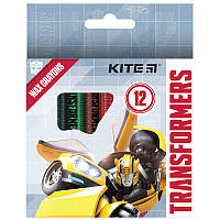 Олівці воскові Kite Transformers TF21-070, 12 кольорів
