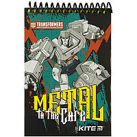 Блокнот пластиковый Kite Transformers TF21-196, А6, 48 листов, нелинованный