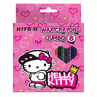 Олівці воскові Kite Jumbo Hello Kitty HK21-076, 8 кольорів
