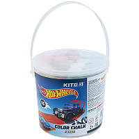 Крейда кольоровий Kite Jumbo Hot Wheels HW21-074, 15 шт. у відерці