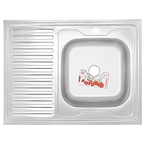 Мийка кухонна ZERIX Z8060R-08-180E (SATIN) (ZS0609)