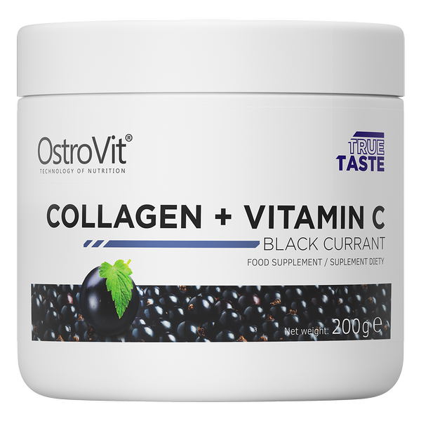 Collagen + Vitamin C OstroVit 200 г Чорна смородина