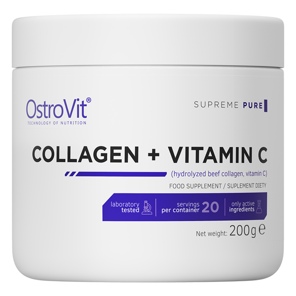 Collagen + Vitamin C OstroVit 200 г Без смакових добавок