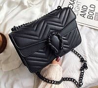 Маленькая женская сумочка клатч Подкова, мини сумка на цепочке через плечо сумка-клатс