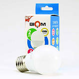 Світлодіодна лампа Biom BT-544 G45 4W E27 4500 К матова, фото 5