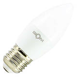 Світлодіодна лампа Biom BT-547 C37 4 W E27 3000 K матова, фото 4