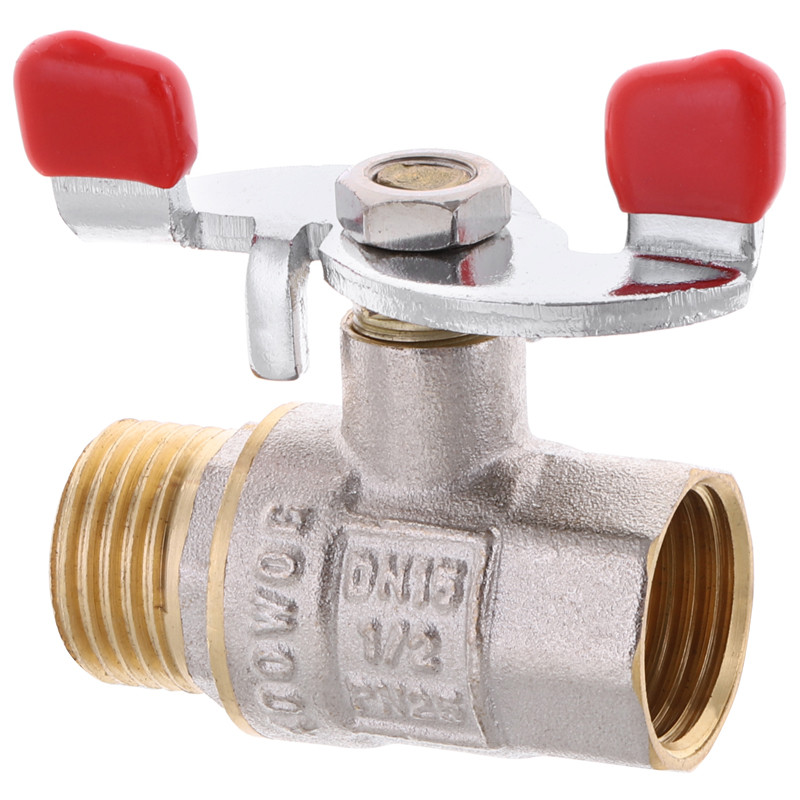 Кран кульовий WATERPRO 1/2" ГШБ (сталевий метелик) (WP2907)