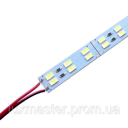 Світлодіодна лінійка BRT 5730-144 led W 2-pin 6500 K, 12 В, IP20 білий зі скотчем