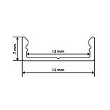 Профіль алюмінієвий BIOM ЛП7 6.5х15, неанодований (палиця 2 м), м, фото 5