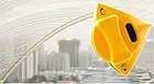ОПТ Магнітна щітка для миття вікон з двох сторін Magnetic Double-side Cleaner 40мм зі страхувальним шнуром, фото 7