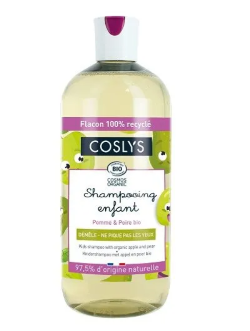 Шампунь для дітей з органічними яблуком і грушею Coslys, 500 мл