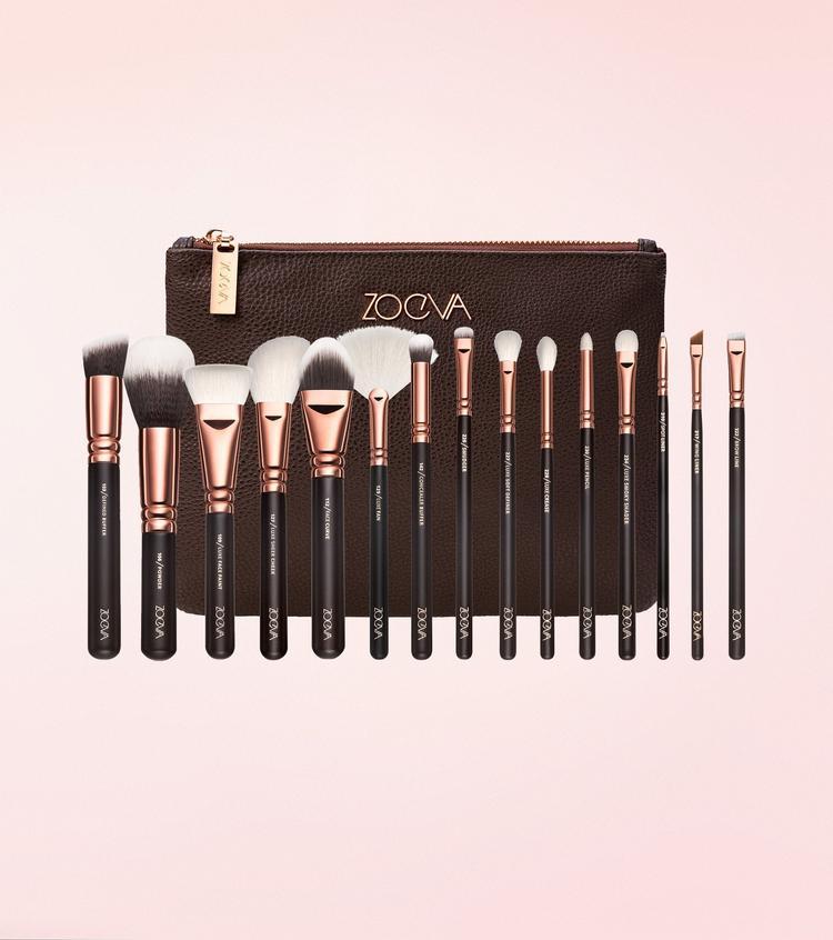 Набір кистей для макіяжу Zoeva Golden Rose Complete Brush Set Vol. 1