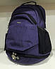 Рюкзак шкільний ортопедичний фіолетовий великий для дівчинки два відділи ззаду кишеня Dolly 384 37х44х25 см, фото 8