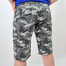 038сер Камуфляжные серые шорты для мальчика тм Glass bear размер 122,128,134,140 см, фото 3