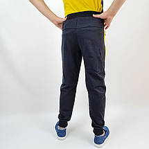 52406чер Спортивні штани для хлопчика чорні з жовтим тм Mr.David розмір 140,152,158,164 см, фото 3