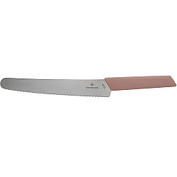 Ніж для хліба Victorinox Swiss Modern 22 см, рожевий 6.9076.22