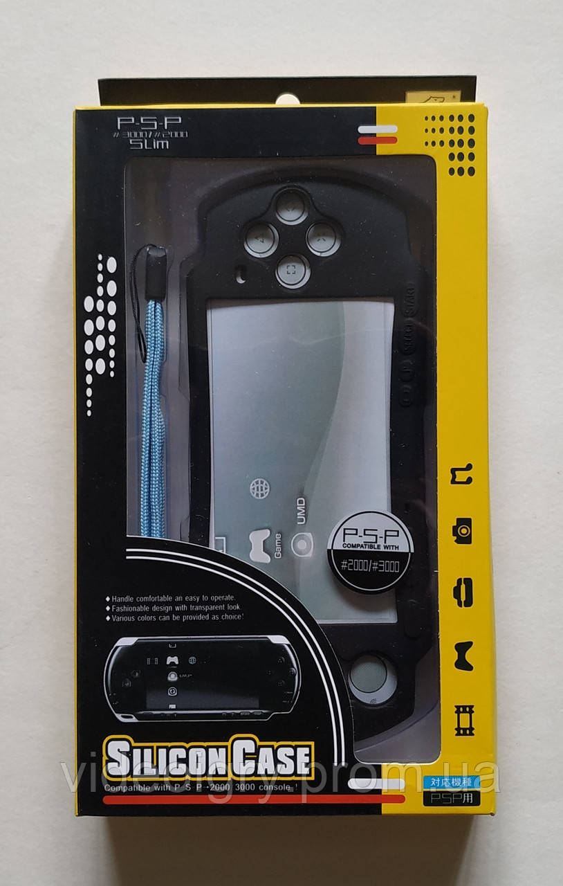 Силіконовий чохол PSP Slim 2000-3000 чорний