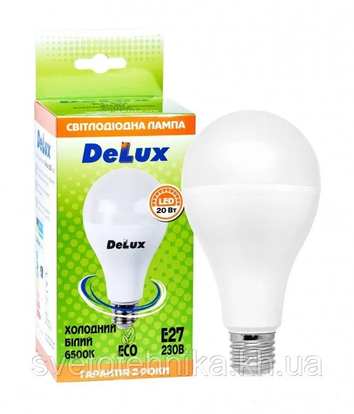 Світлодіодна лампа DELUX BL80 20Вт 6500K 220V E27