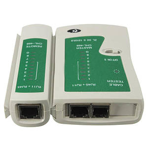 Тестер витої пари RJ45 LAN RJ11 RJ12 MHZ, фото 3