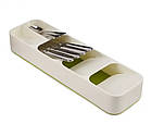 Організер Лоток для столових приладів Compact Cutlery Organiser білий, фото 4