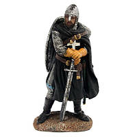 Статуетка сувенір зі штучного каменю Лицар з мечем і щитом