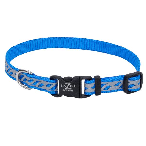 Coastal Lazer Brite Reflective Collar КОСТАЛ ЛАЗЕР БРАЙТ світловідбивний нашийник для собак, 1х20-30 см, фото 1