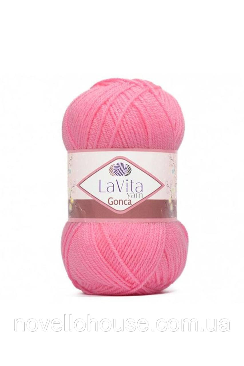 LaVita GONCA (Гонка) № 4004 рожевий (Пряжа акрил, нитки для в'язання)