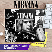 Килимок для мишки 30*20 см  Нірвана "Black&White" / Nirvana
