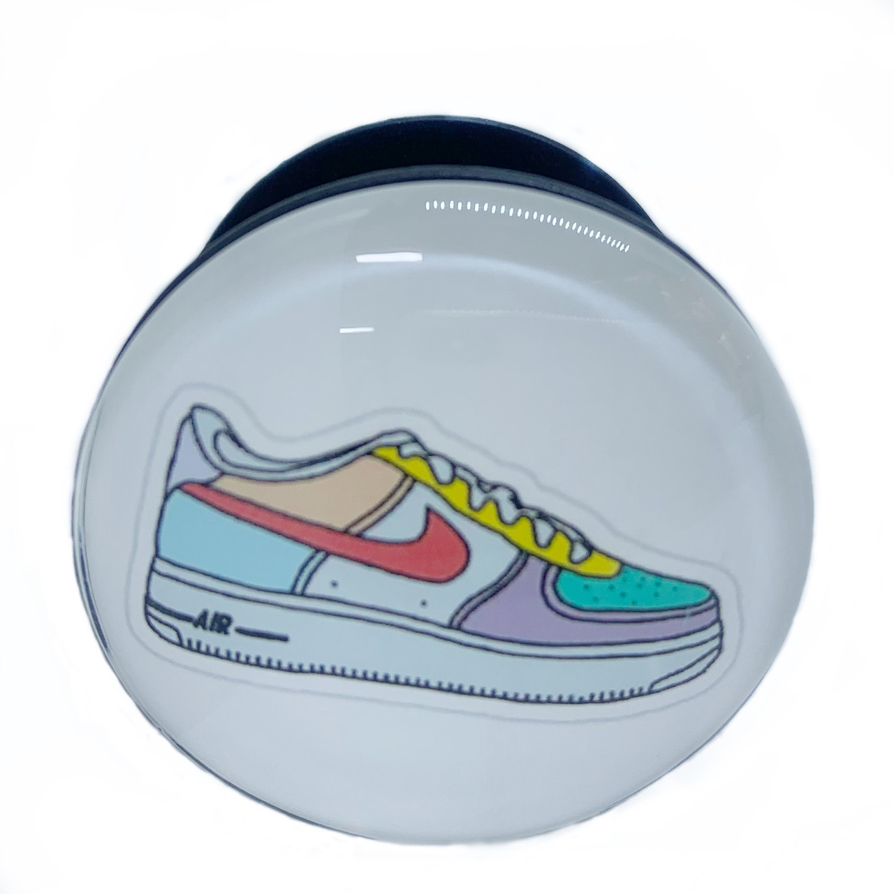 Тримач (попсокет) для телефону Trands Series with Glass (Nike sneaker)