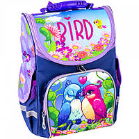 Ортопедический школьный рюкзак с попугайчиками рюкзак-коробка SPACE