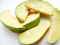 Яблука часточками зелені 50г сублімовані, натуральний фрукт від українського виробника