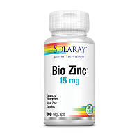 Цинк Solaray Bio Zinc 15 mg 100 капсул