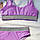 Купальник роздільний із блискучими вставками фіолетовий, фото 8