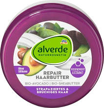 Маска для волосся Аlverde NATURKOSMETIK Haarbutter Repair Bio-Avocado Bio-Sheabutter 200мл