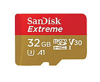 Карта пам'яті для відеореєстратора SanDisk microSDHC 32GB Extreme Class 10 до 60 МБ R-100MB/s