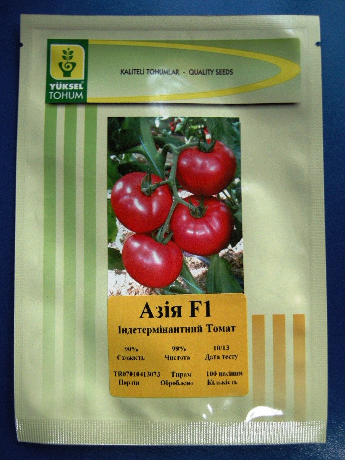Томат індетермінантний «Азія F1» 100 насінин д/п 10/2013