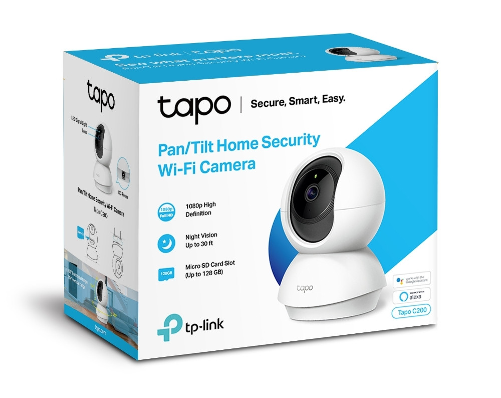 Умная камера видеонаблюдения TP-Link Tapo C200 1080p Wi-Fi камера (поворотная)