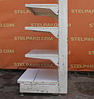 Торгові односторонні (пристінні) стелажі «Модерн» 195х70 см, на 6 полиць, Б/у, фото 10