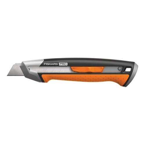 Нож с выдвижным лезвием Fiskars Pro CarbonMax 18 мм (1027227) - фото 1 - id-p1319323870