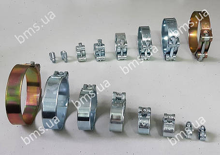 Хомут 10-16 затяжний нерж. сталь 10-16 х 12W4 Din (р), фото 3