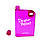 Портативна пластикова фляга, колір рожевий, фото 3