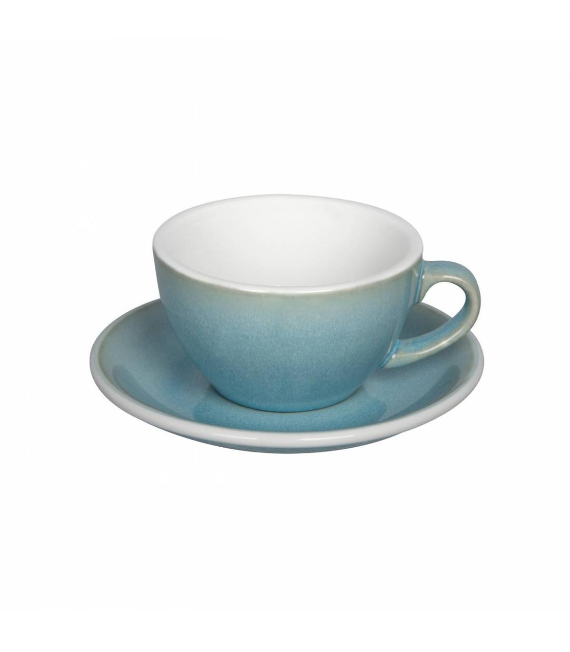 Чашка і блюдце для капучино Loveramics Egg Cappuccino Cup & Saucer, 200 мл, Ice Blue