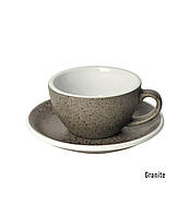 Чашка і блюдце для капучіно Loveramics Egg Cappuccino Cup & Saucer, 200 мл, Granite
