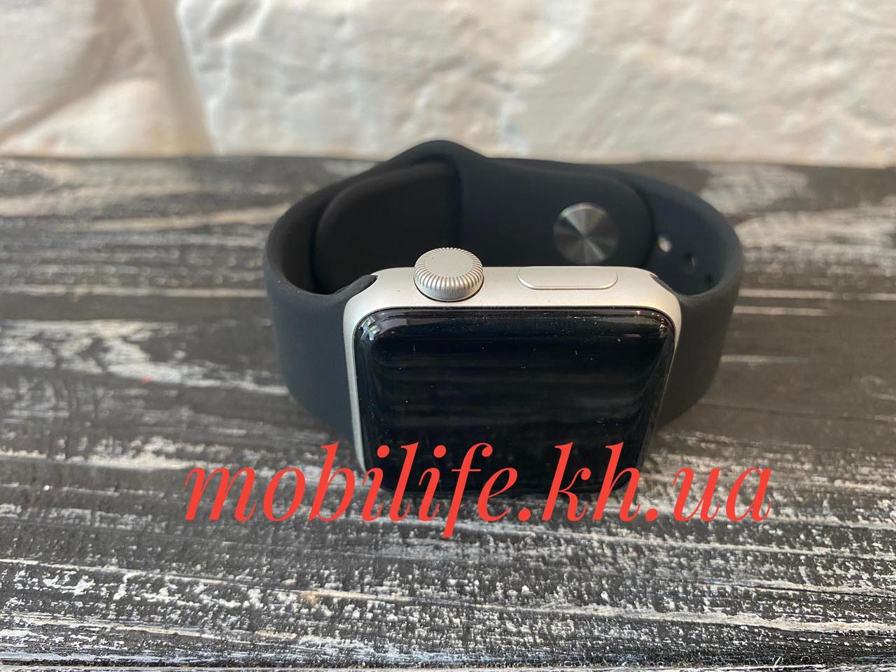 Силіконовий ремінець для Apple Watch 38mm/40mm/Чорний/
