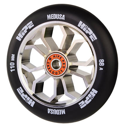 Колесо для трюкового самокату Hipe LMT36 wheels 110mm Chrome/black, фото 3