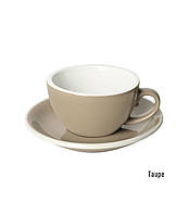 Чашка і блюдце для капучіно Loveramics Egg Cappuccino Cup & Saucer, 200 мл, Taupe