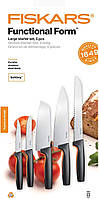 Набір кухонних ножів Fiskars Functional Form з 5 предметів (1057558)